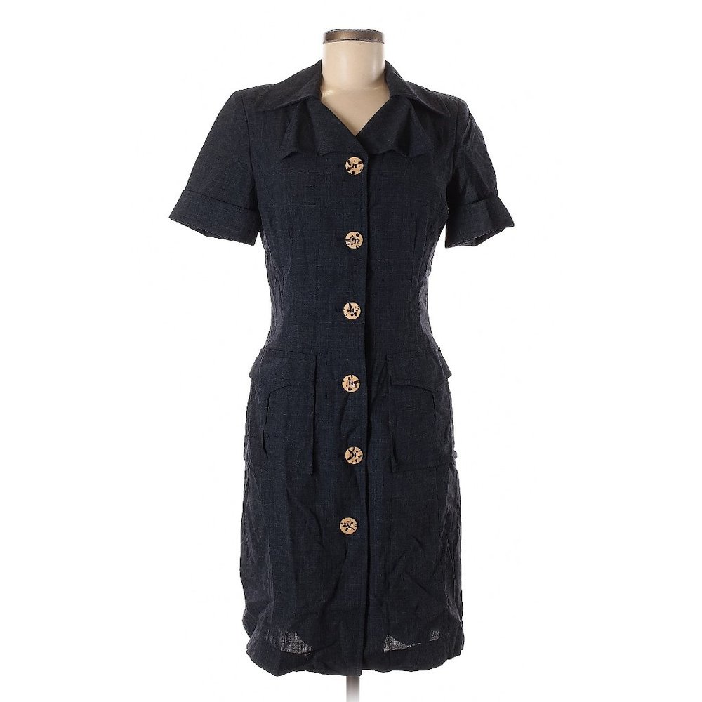 EUC Luca Luca Button-Down Casual Short Sleeve Dress Size 44IT / US Size 8